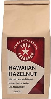 Lola Savannah Hawaiian Hazelnut Whole Bean Caffeinated Coffee, 2lb