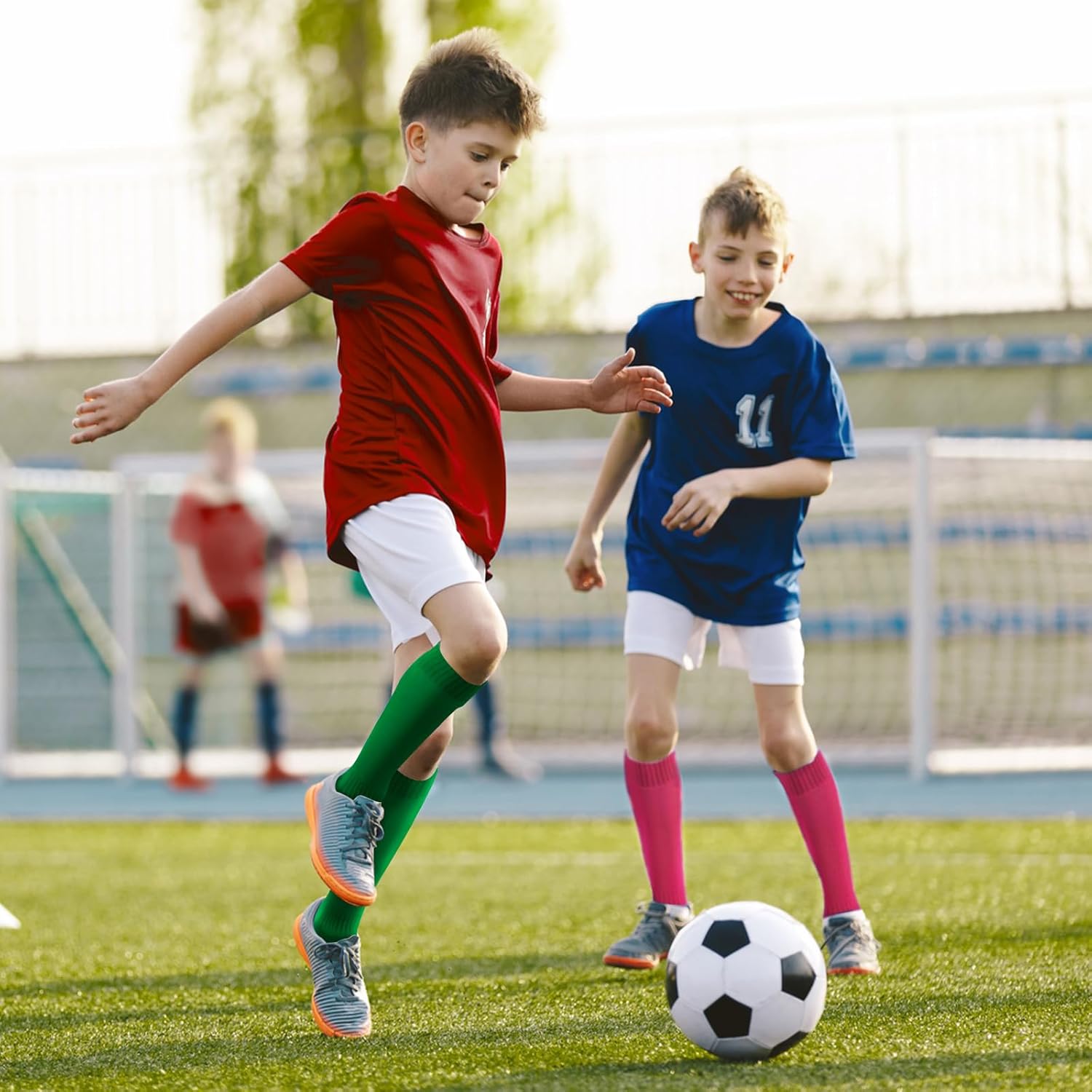 3 Pairs Kids Youth Baseball Socks Cushioned Soccer Football Softball Socks for Boys Girls - Image 3