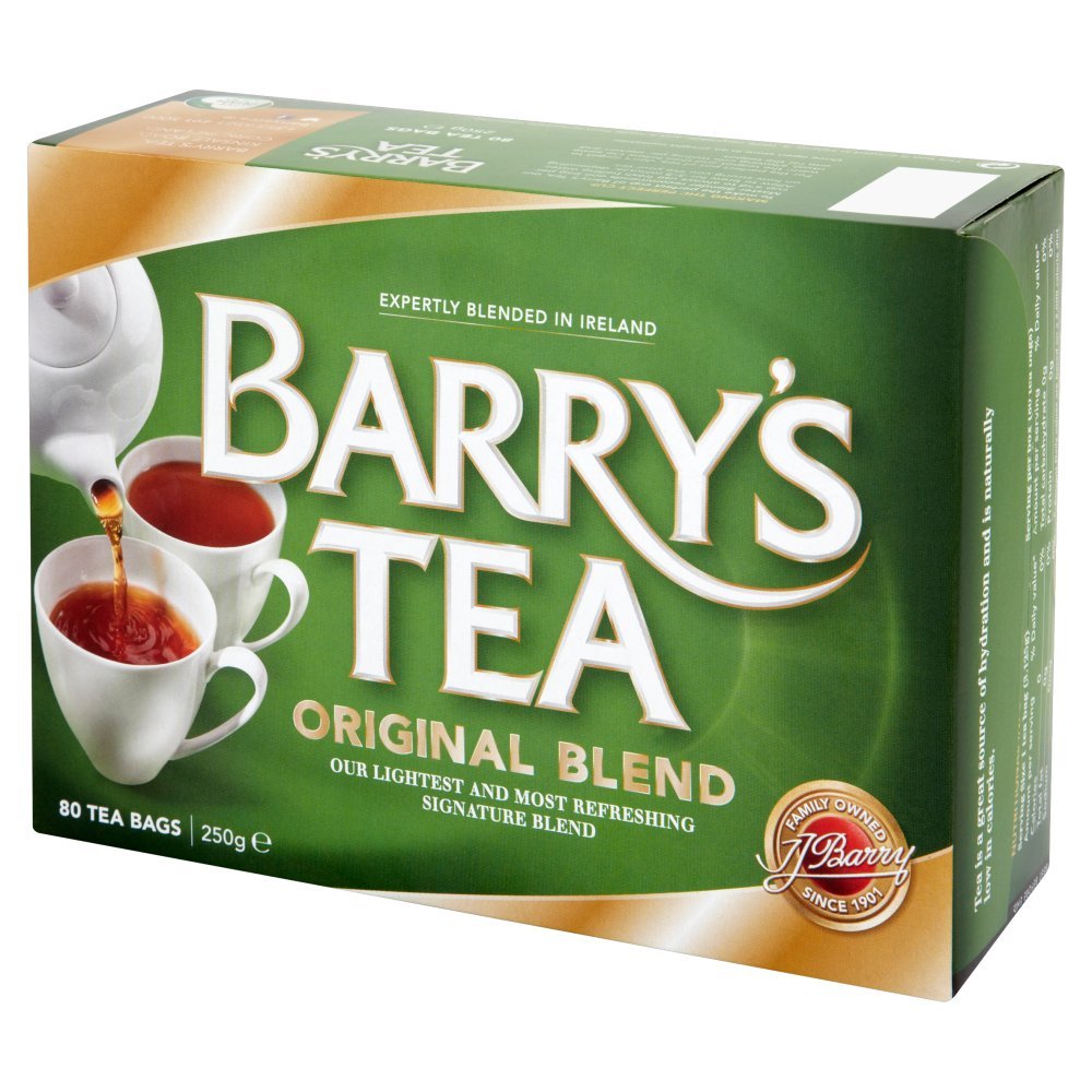 Barry's Tea Original Blend 80 Teabag (6 Pack), 6 x 8.8oz, Direct from Barry's Tea in Cork, Ireland