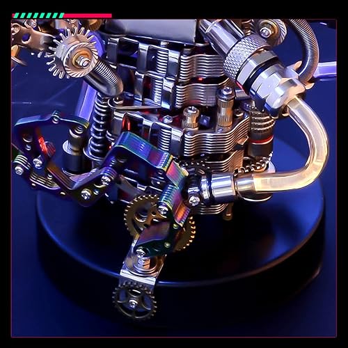 Miniatura 5 de Rompecabezas de metal 3D para adultos, kit de modelo de lámpara de garra de dragón mecánico punk, kit de construcción de modelo 3D, kits de