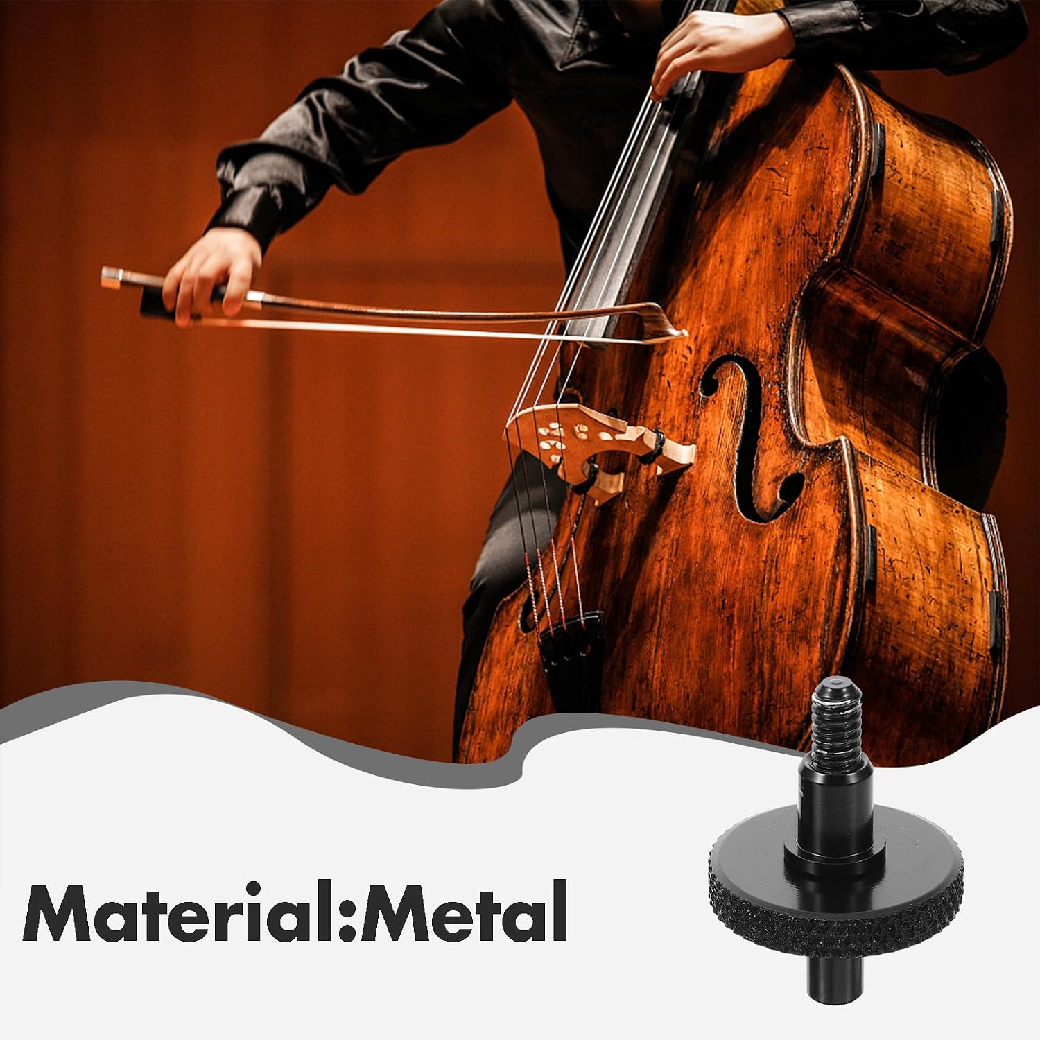 Adjustable Double Bass Bridge Screw Split Bridge Studs Replacement Parts for Stable Performance Easy Installation Professional Music Instrument Accessory