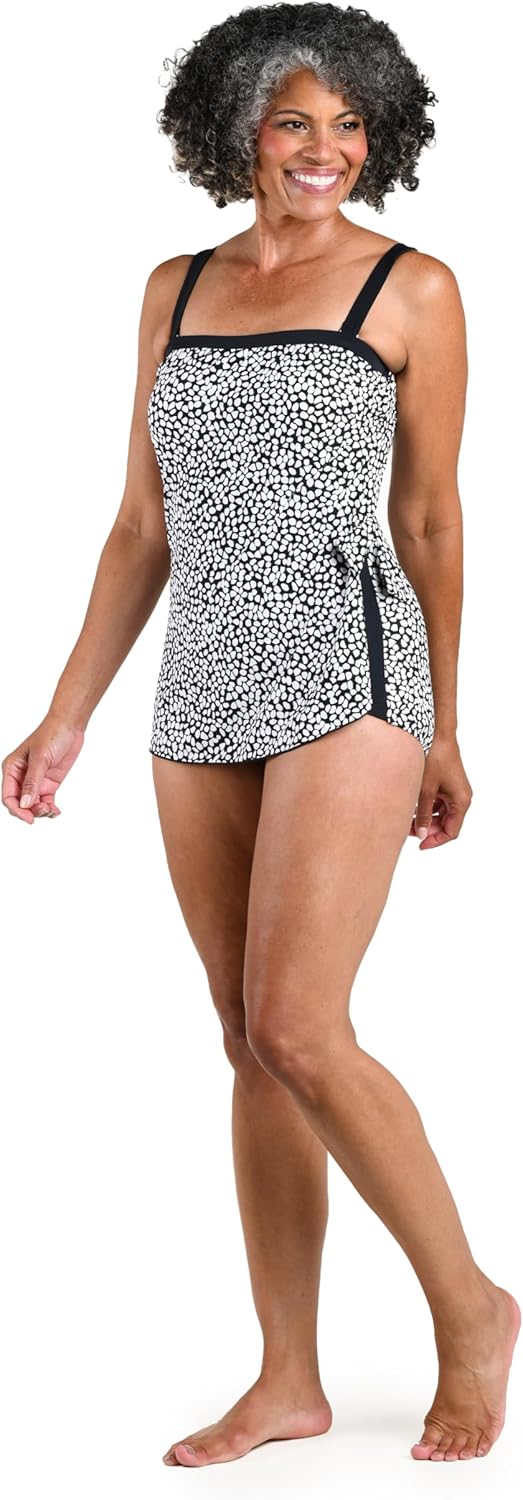 Maxine of Hollywood Womens Bandeau Sarong One Piece Swimsuit - Image 5