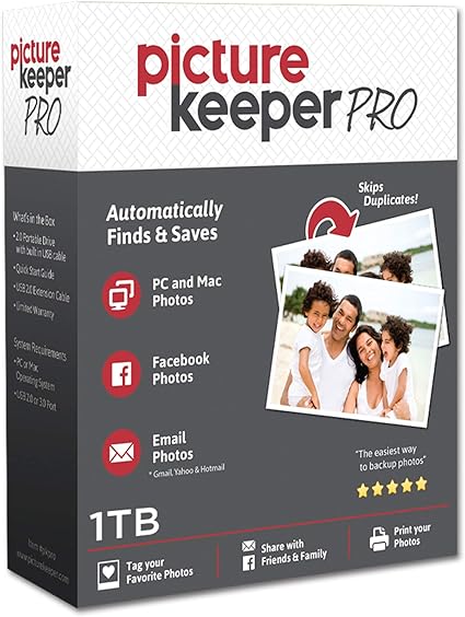 Amazon Picture Keeper Pro スマートusbバックアップドライブ 1tb 外付けフォトビデオとファイルバックアップデバイス Pc Macノートパソコンとコンピュータ用 Picture Keeper Usbメモリ フラッシュドライブ 通販
