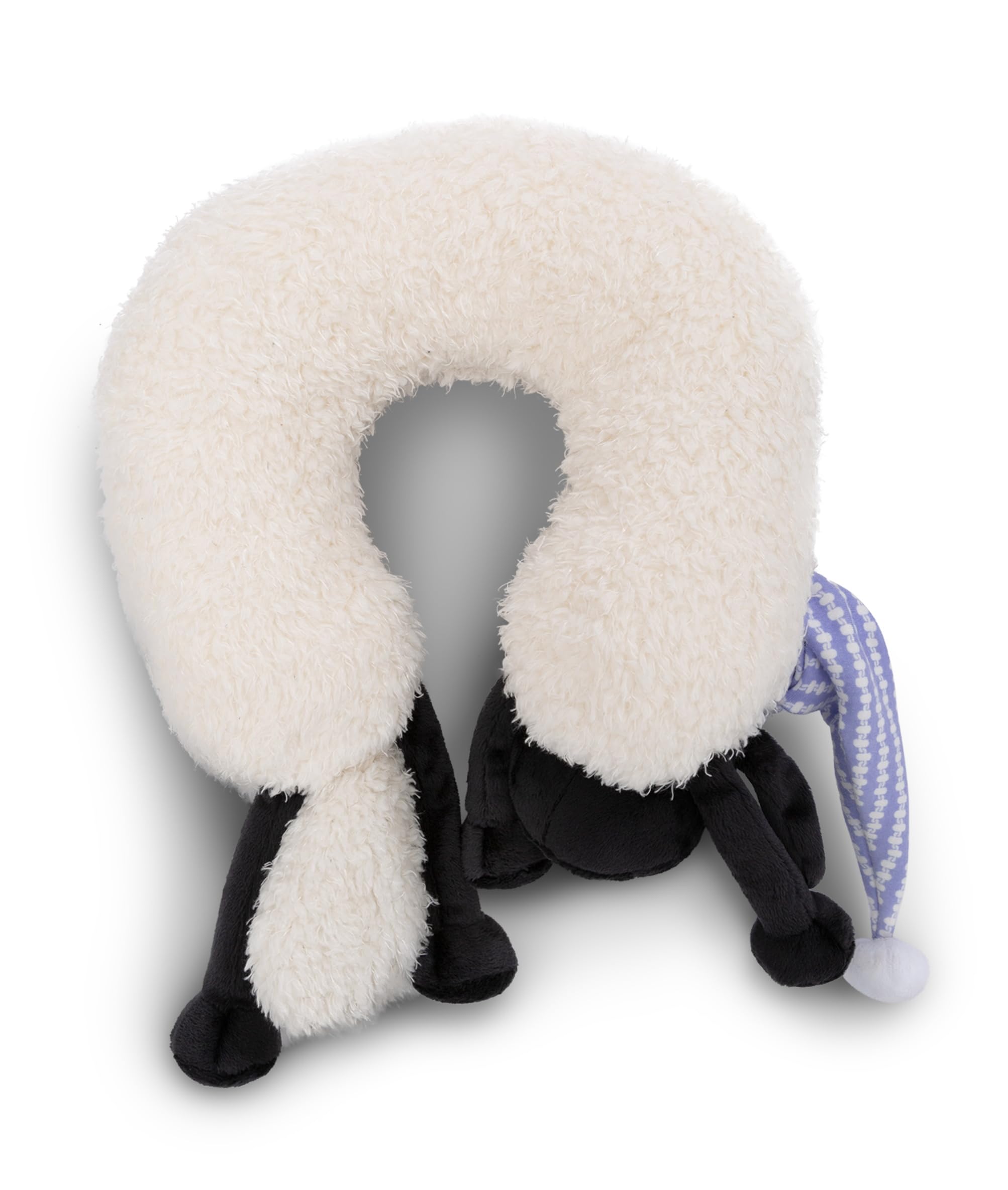 NICI poduszka na szyję dla dzieci Shaun the Sheep 25x25cm - Poduszka na szyję - Puszysta poduszka dla dzieci dla dziewczynek i chłopców - Idealna jako poduszka podróżna - 49655
