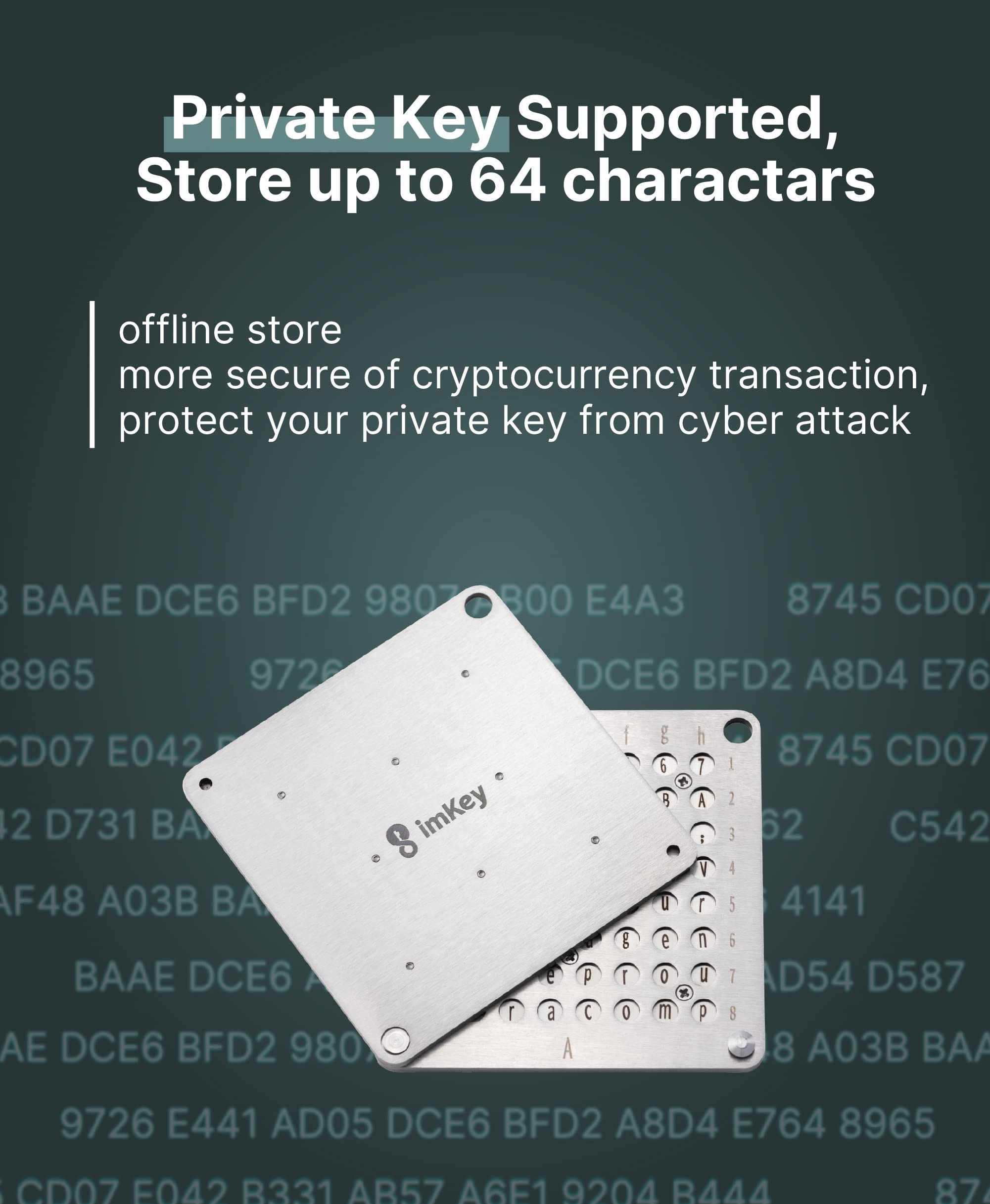 imKey HeirBOX P1 Seed Phrase Storage for Cryptocurrency, Private Key &  High-Strength Password, Compatible w/All BIP39 Hardware & Software Wallet,  Ledger, Trezor, etc, Supports 12/18/24 Words Gray : Amazon.ca: Office  Products