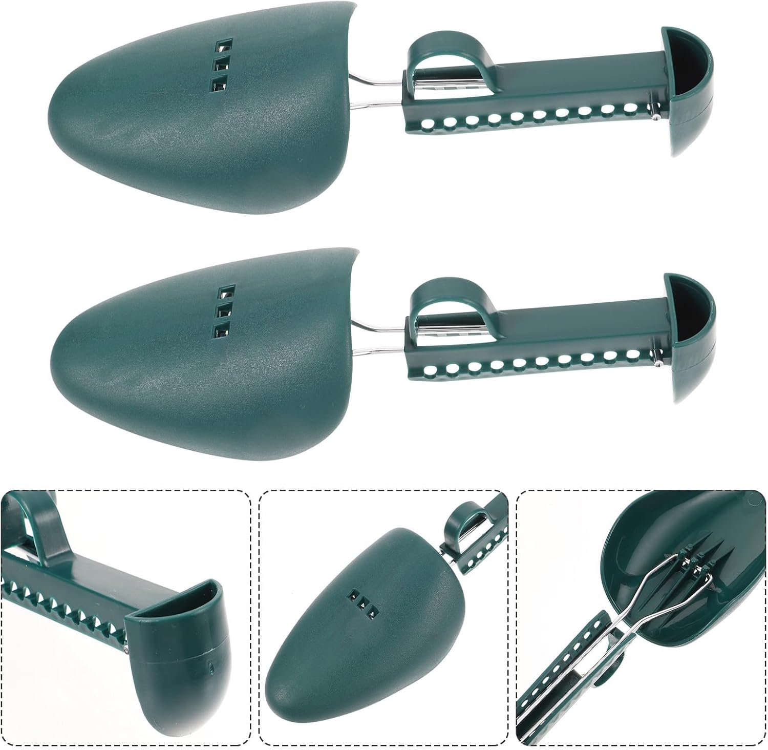 Adjustable Plastic Shoe Trees to Extend Portable Design 2 Pairs for Men and Women Classic Style Shoe Shapers for Travel and Home Use