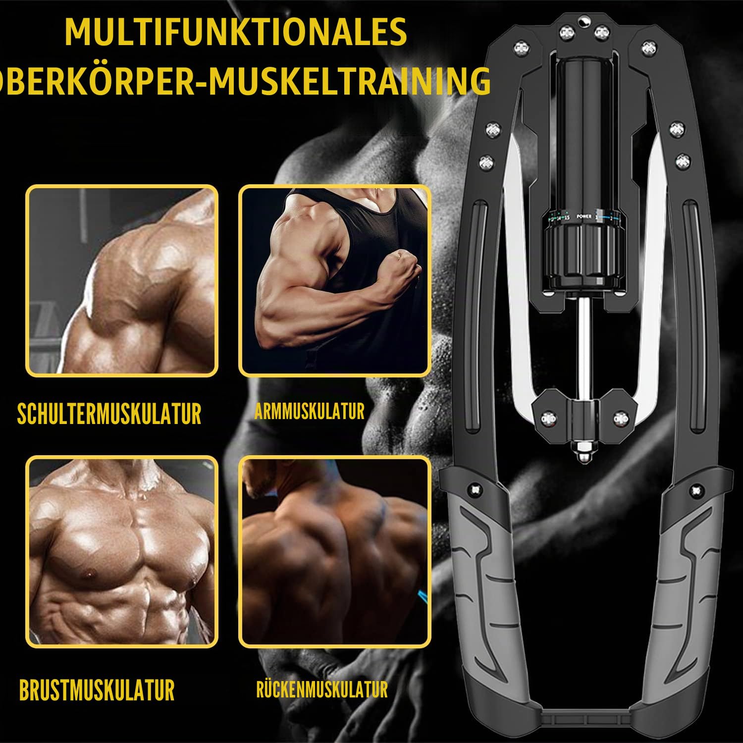 LEJIEYIN Power Twister Trainings Geräte Brust Verstellbar 10-200kg Hydraulischer Arm Twister Brust Trainer Oberkörper Trainingsgerät Workout Schulter-Brusttrainer Fitness Zuhause für Frauen & Männer
