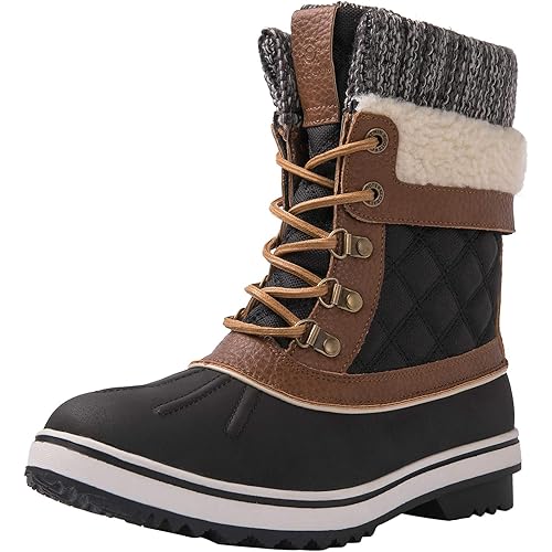 GLOBALWIN Women's Waterproof Winter Boots Snow Boots For Women