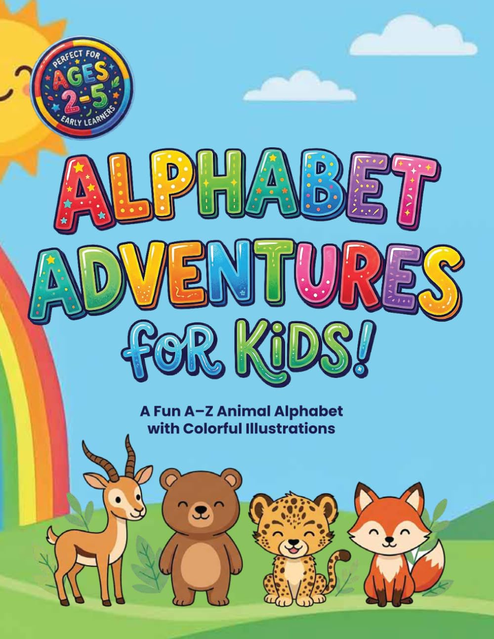 Alphabet Adventures for Kids!: A Fun A–Z Animal Alphabet with Colorful Illustrations for Toddlers Ages 2–5