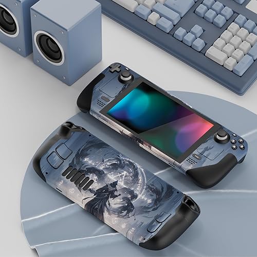 Vista 3 de PlayVital Full Set Protective Skin Decal for Steam Deck LCD, Custom Stickers Vinyl Cover for Steam Deck OLED - Runecaster
