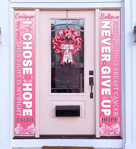 Miniatura 3 de 2 lazos de arpillera para concientización sobre el cáncer de mama, para combatir el cáncer, palabras de animación, lazos de arpillera para corona,