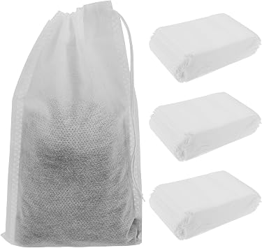 300 Pcs Cold Brew Coffee Filter Bags, 4x6 inch Cold Brew Bags, No Mess Filter Bag with Drawstring for Loose Leaf Tea, Iced Coffee, Herbs, Spice, Home brewing