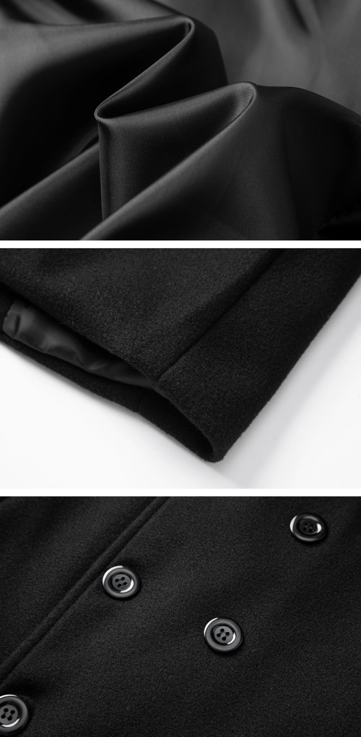 Cappotto Lungo Da Uomo Doppiopetto Casual Slim Fit In Lana Da Lavoro Invernale Spesso E Caldo con Colletto A Revers Soprabito con Tasche