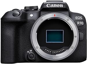 Canon EOS R10 Mirrorless Camera (Body Only) – Digital – Dual Pixel CMOS AF II and 4K Video up to 60p – Perfect for Vloggin…
