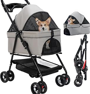 Foldable Pet Dog Stroller
