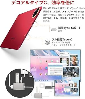 Amazon.co.jp: 2025 Android 14 タブレット 12インチ TECLAST T60 AI