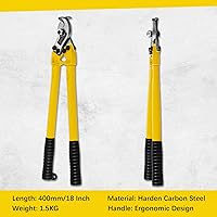 Vista 2 de Cortador de cable resistente de 18 pulgadas con mango largo, cortador de cable de acero al carbono endurecido para cable de aluminio, alambre