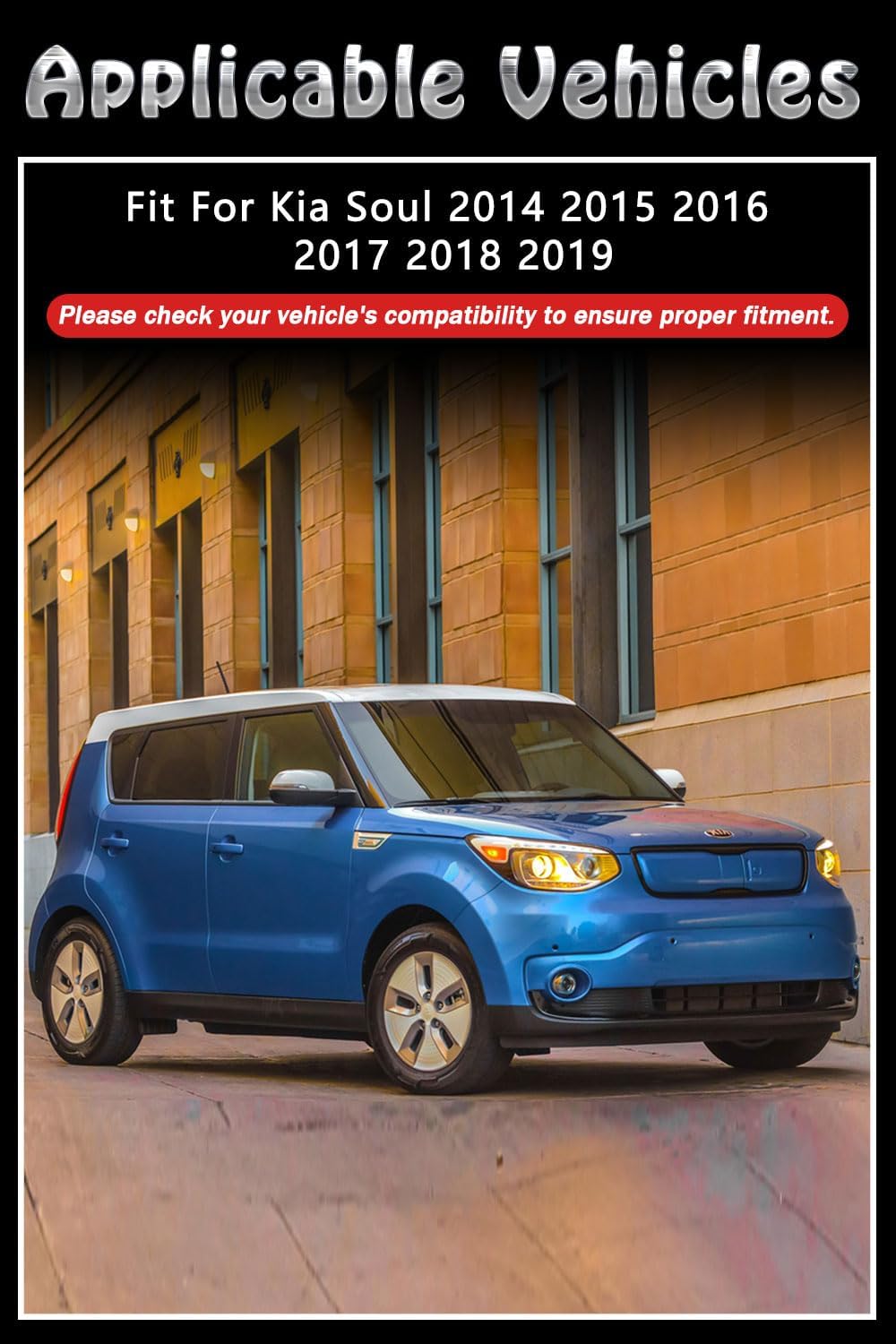 Vent Shades Rain Guards for Kia Soul 2014 2015 2016 2017 2018 2019 Accessories, for Kia Soul Window Deflectors Window Visors