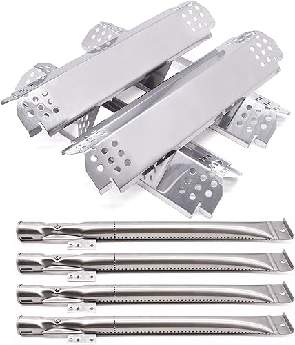 Piezas de repuesto para parrilla Nexgrill 720-0830H, paquete de 4 quemadores de parrilla y placas térmicas para parrillas de gas Home Depot Nexgrill