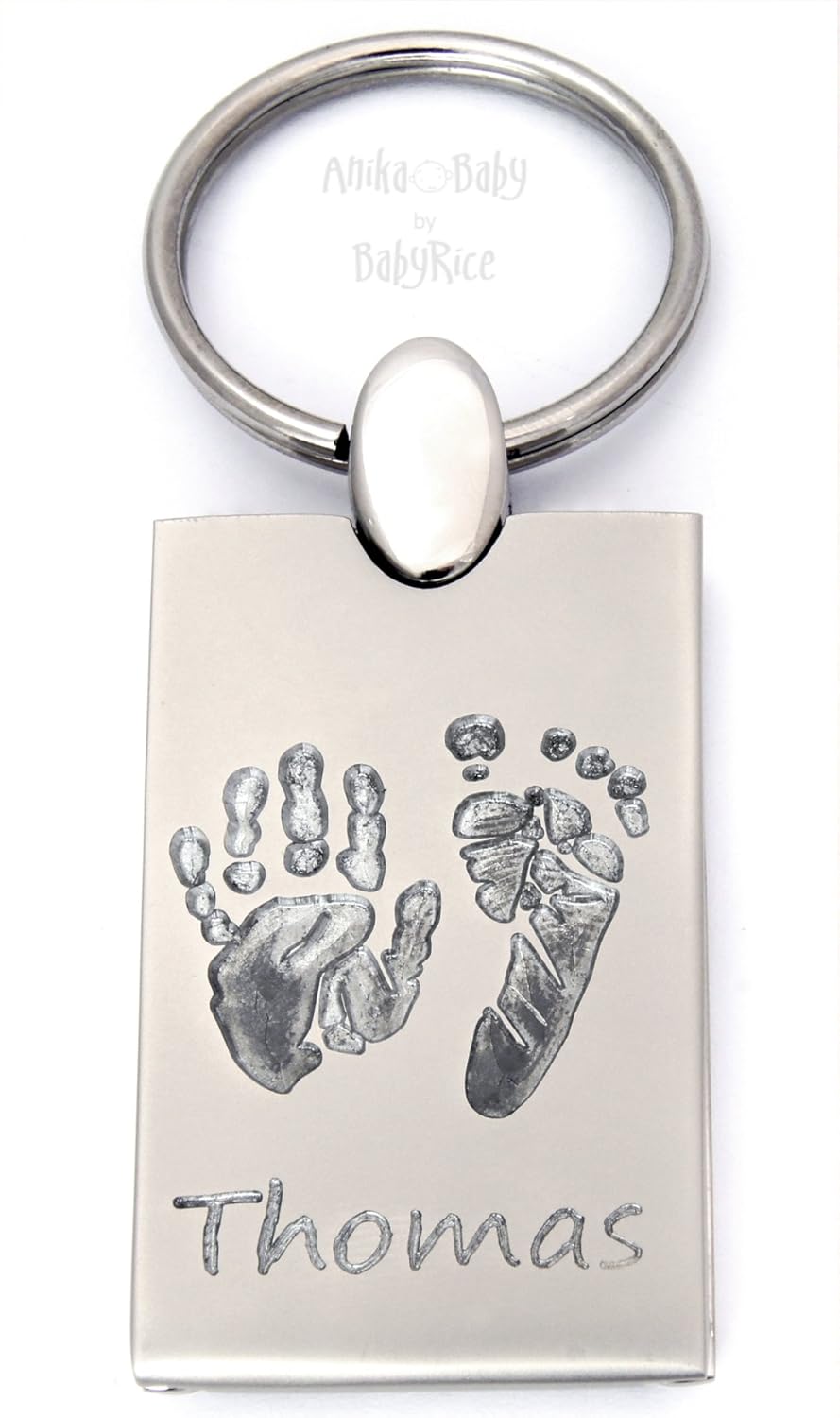 Porte Cles Personnalise Mains Pieds De Bebe Et Photo Miroir Amazon Fr Bagages