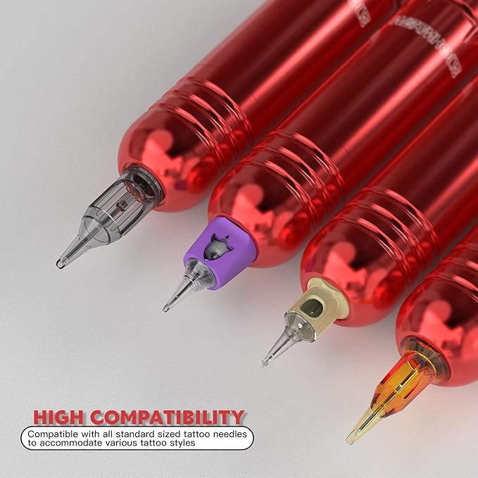 Kit Máquina Tatuar Pen Rotativa con Fuente Dual y Tintas miniatura 5