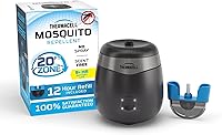 Thermacell E55 E-Series Rechargeable Mosquito Repeller: 20FT Scent-Free Protection Zone, No Bug Spray Needed