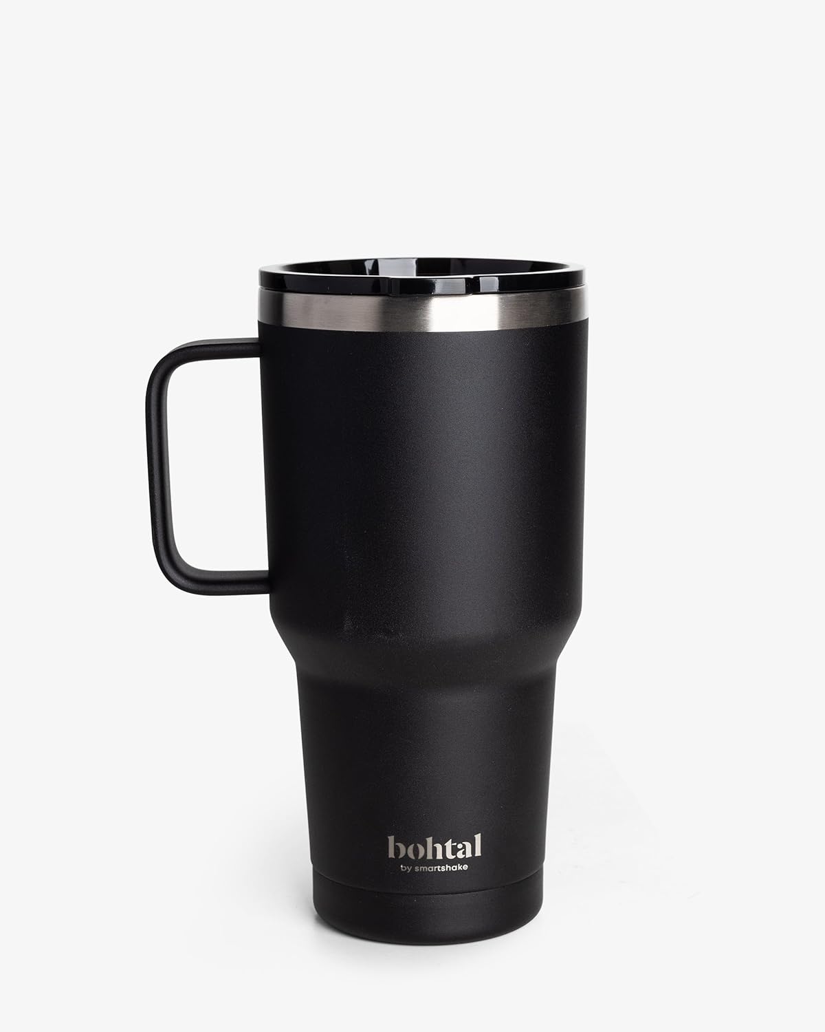 Smartshake Bohtal Nomad Tumbler, 900ml / 30 oz, Keeps Drinks Hot for 4 Hours & Cold for 8 Hours, Double-Wall Vacuum, Fits Cupholders, Portable Tumbler (Black)