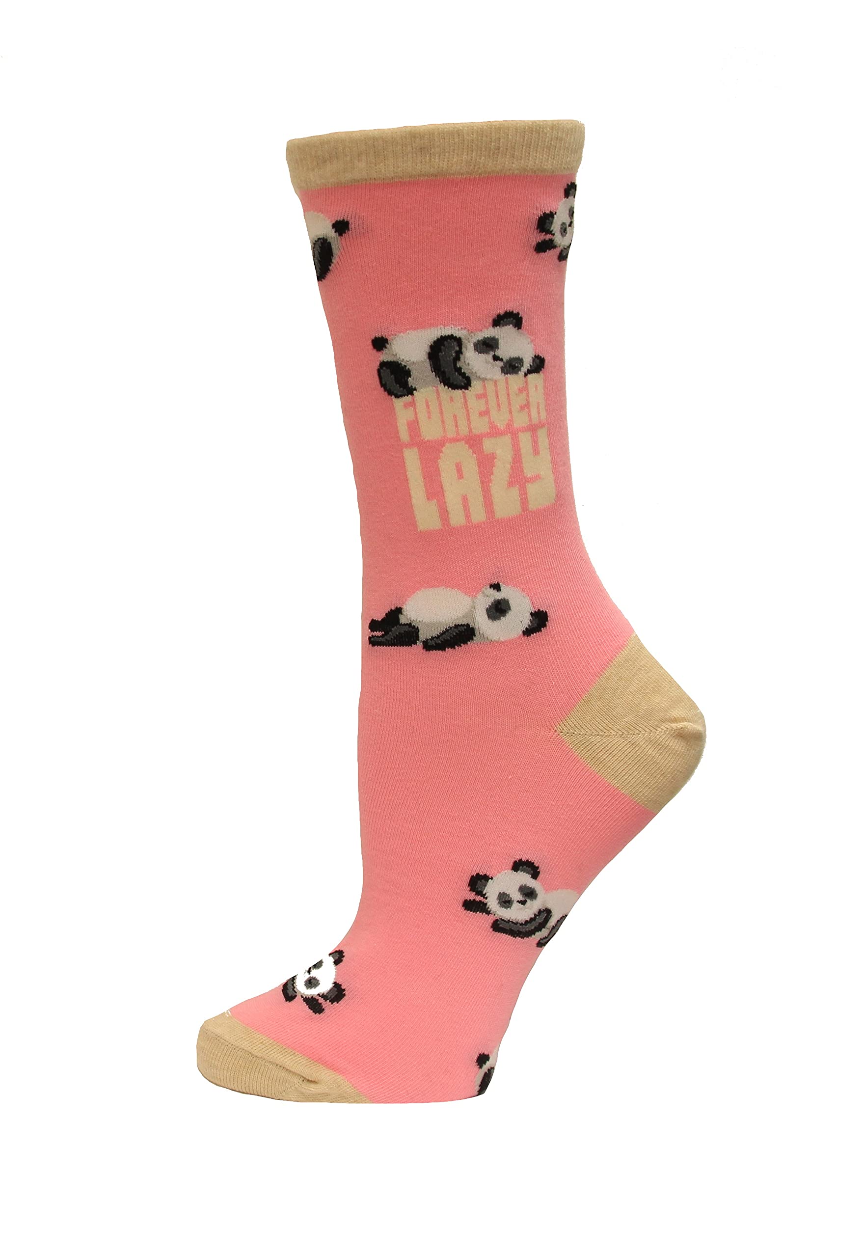 Hot SoxWomen's Forever Lazy Panda Crew Socks 1 Pair