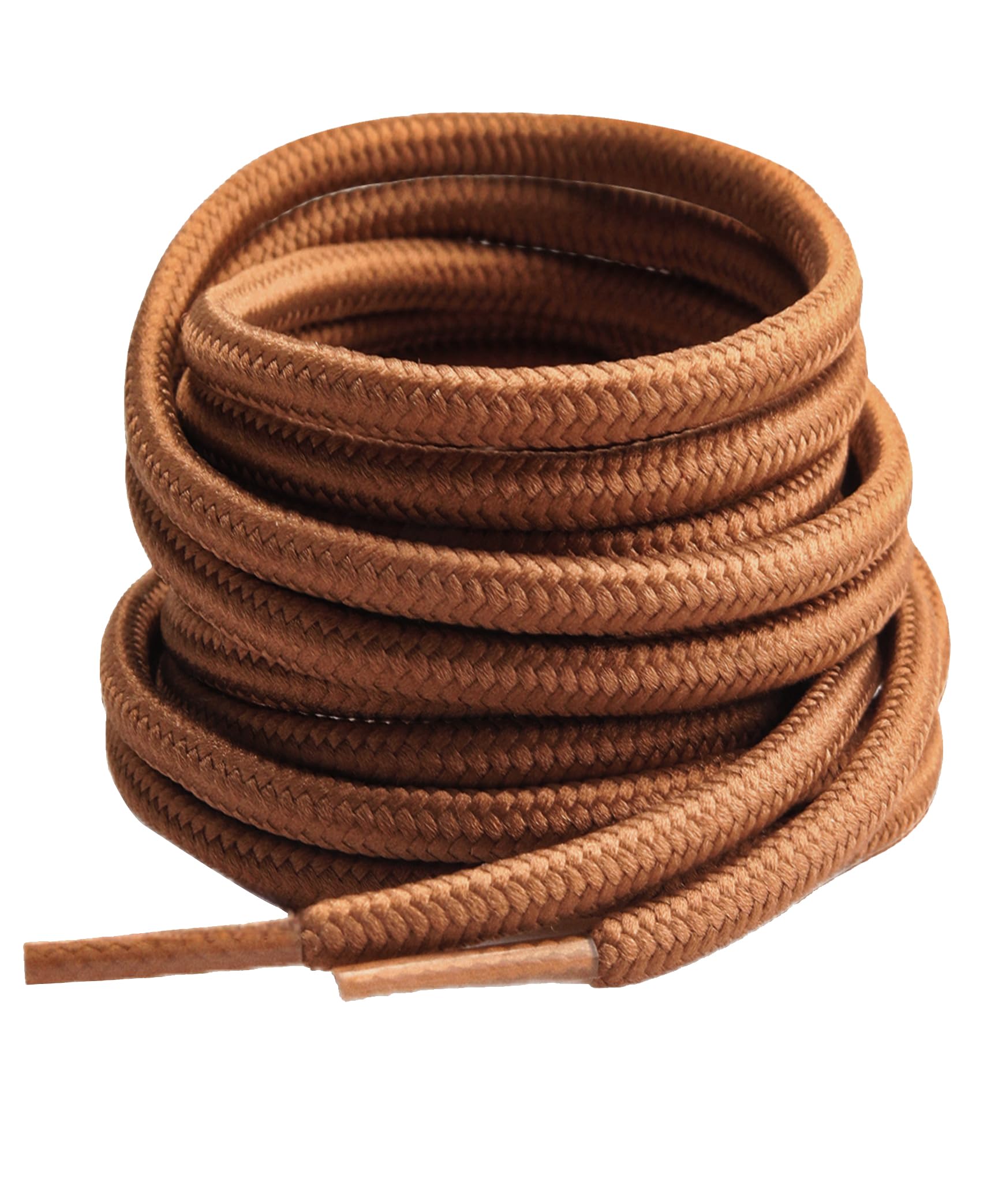 Gendewiner Ronde Veters voor Laarzen, 4mm Diameter Outdoor Werk- & Wandellaarzen Vervangende Schoenveters voor Atletische Trainer Schoen, 150 cm- 2 Pairs