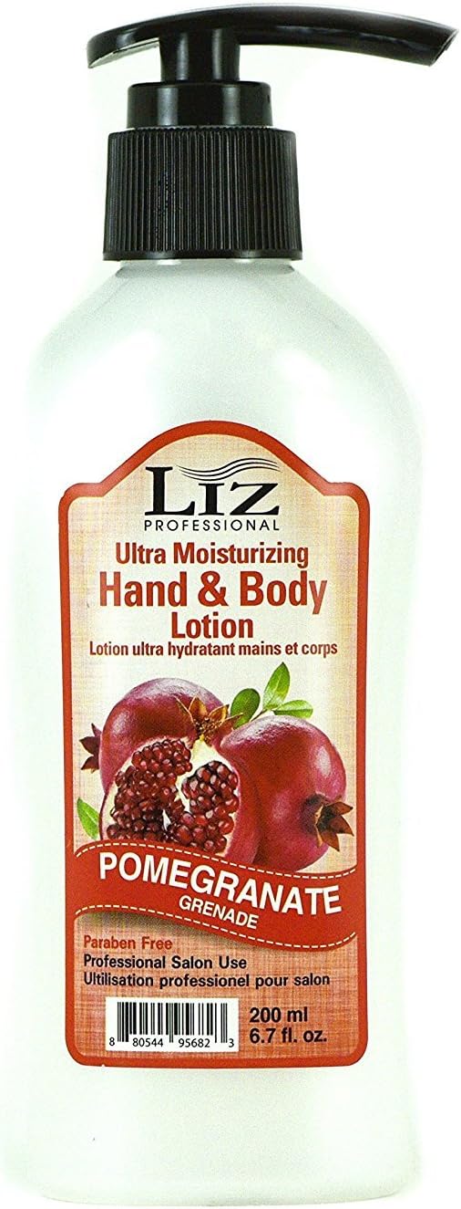Liz Professional Ultra Moisturizing Hand and Body Lotion Pomegranate Grenade 6.7 oz 200 ml