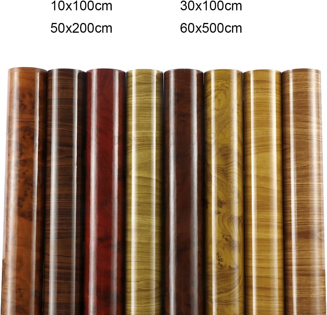 Automotive Vinyl Wrap, Car Paint Film Roll, Vehicle Sticker, High Gloss Wood Grain C, 16.4x2ft