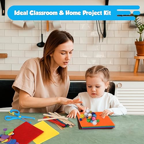 Miniatura 7 de Darice Kit de artes y manualidades, más de 1000 piezas de suministros y materiales de manualidades para niños, caja de suministros de arte para