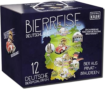 Kalea Probierset 12 x 033l unterschiedliche Biere Bierverkostung Biergeschenk für alle Bierliebhaber (Probierset im Schmuckkarton Probierset im Schmuckkarton)