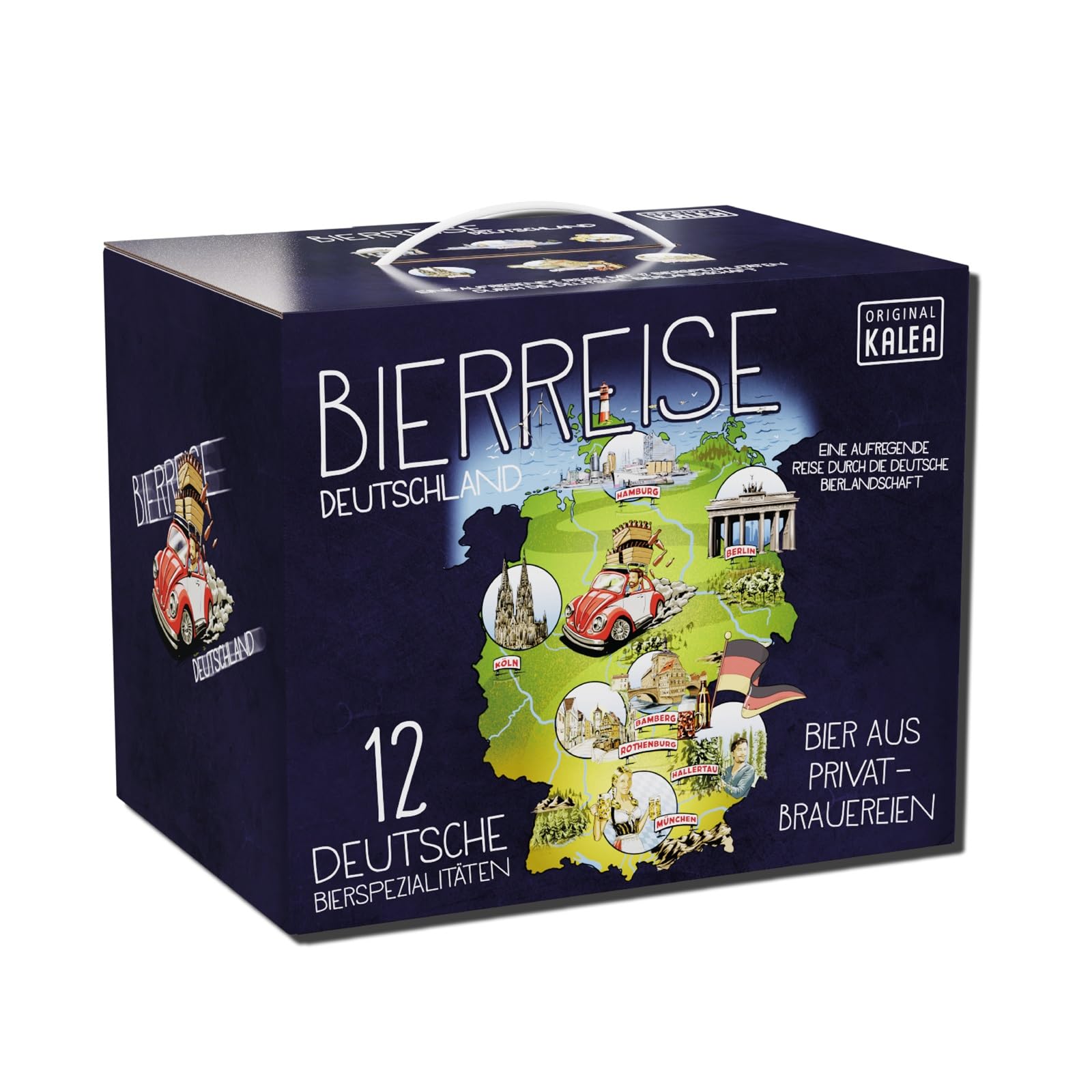 Kalea | Probierset | 12 x 0,33l unterschiedliche Biere | Bierverkostung | Biergeschenk für alle Bierliebhaber (Probierset im Schmuckkarton, Probierset im Schmuckkarton)