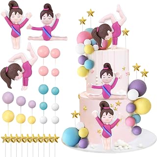 29 Pieces Gymnastics Cake Toppers