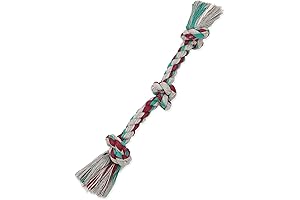 Mammoth Flossy Chews Color Rope Tug: Premium Cotton-Poly Dog Toy