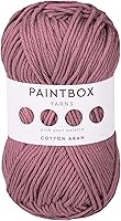 Vista 55 de Paintbox Yarns Hilo Aran 100% Algodón 1.76oz (50g), 93 Yardas (85m) - Lana Peinada Vino Tinto para Ganchillo o Tejer - Suave, Ligero para Suéteres