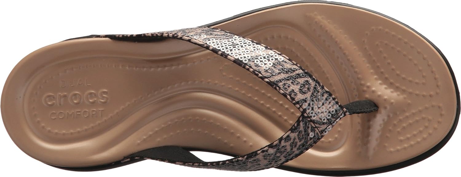 Sandalias Crocs Estampadas Chanclas Con Lentejuelas Estampadas