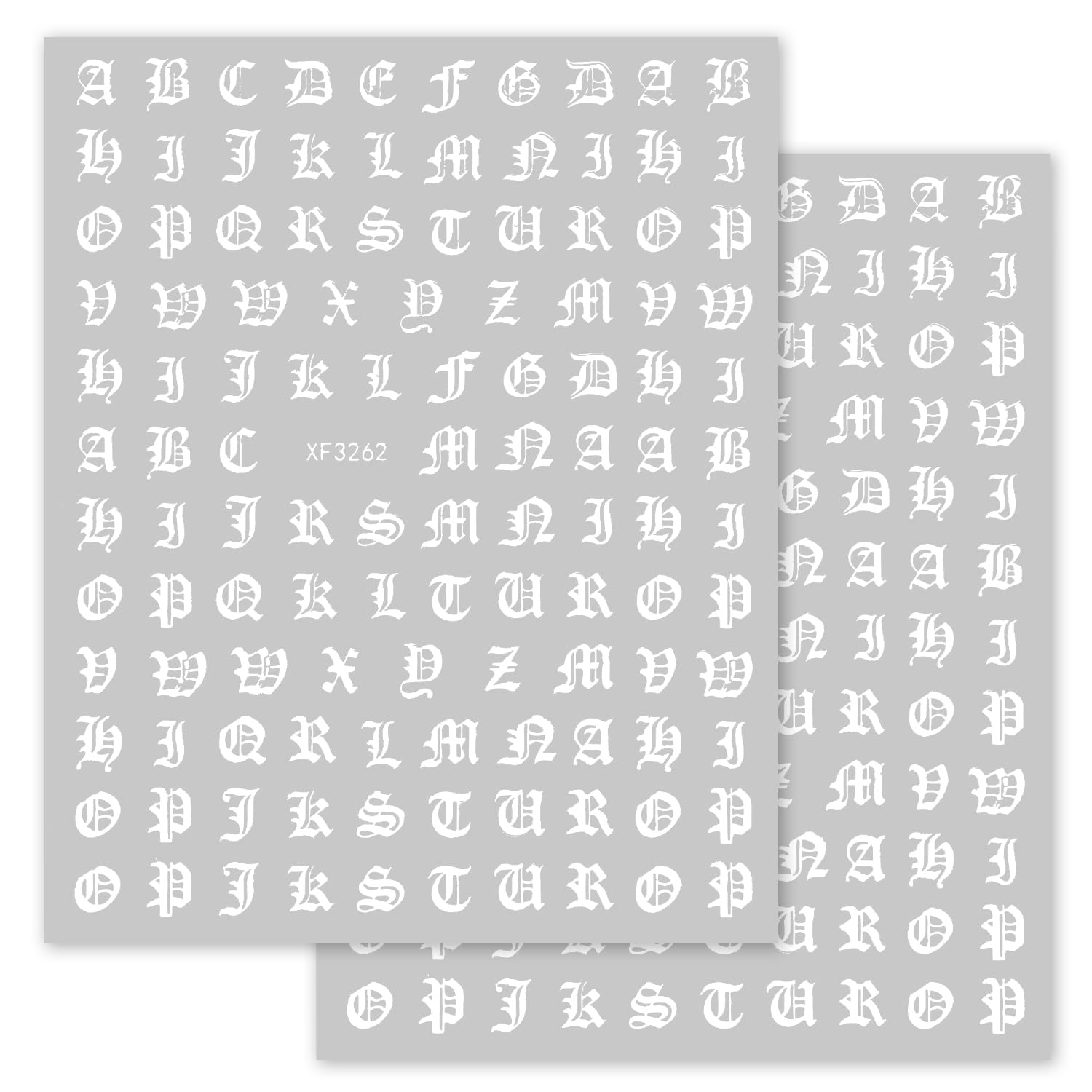 Amazon.co.jp: ネイルシール アルファベット カリグラフィー 英語 文字
