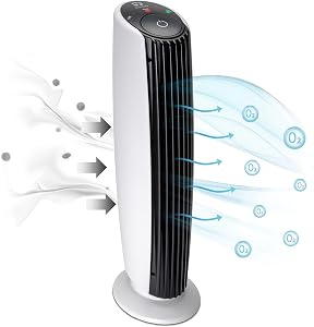 ASIGO Air Purifier for Allergy Sufferers Without Filter, Air Ioniser with Two Modes, Air Ioniser for Allergy Sufferers and…