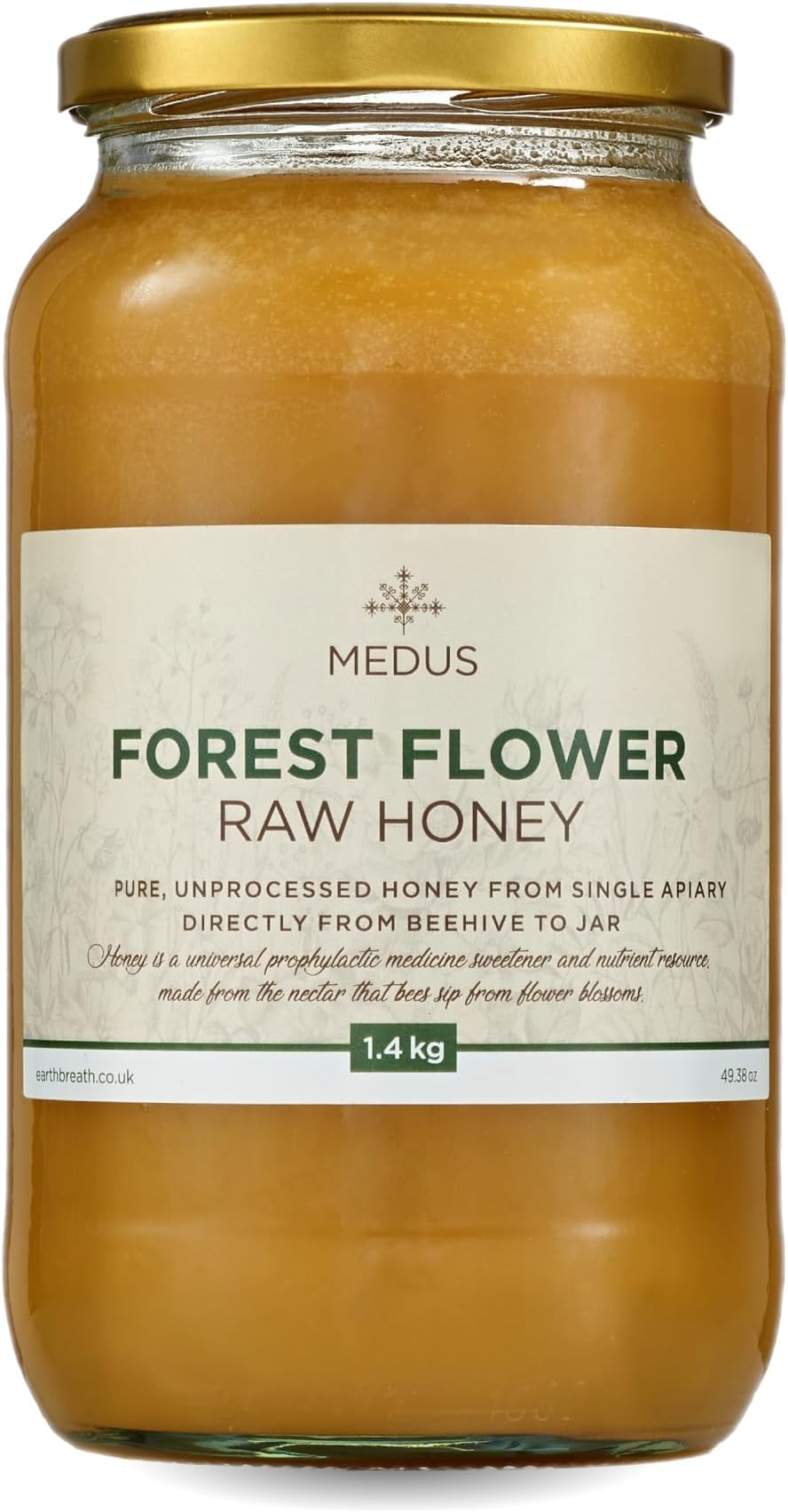 Forest Flower Raw Honey 1.4kg – 100% Pure, Raw & Natural – Sustainably Harvested – Rich in Natural Goodness – No Artificial Additivess – No Artificial Additives