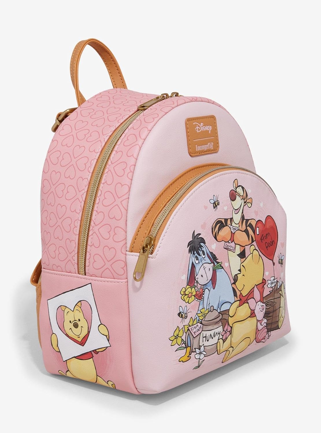 Loungefly Disney Winnie The Pooh Valentine's Day Mini Backpack BROWN LIGHT BROWN NONE