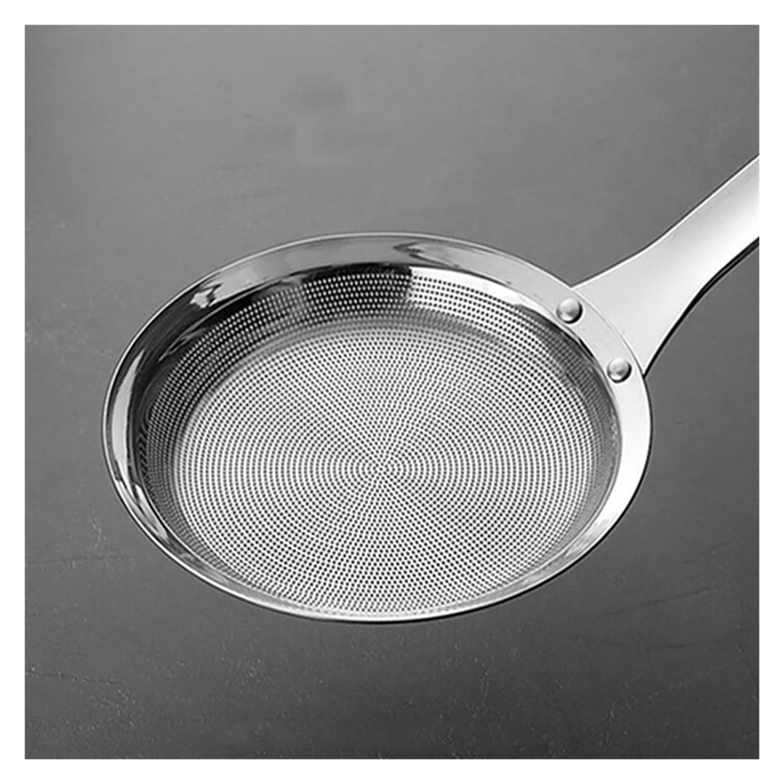 colador acero inoxidable 1 colador de malla acero inoxidable for residuos vegetales, aceite, olla for sopa, utensilios cocina pequeños(L)