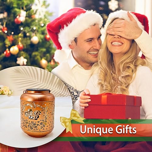 Vista 49 de Faroles solares de mariposa para exteriores, impermeables, luces solares colgantes, regalos para mujeres y hombres, faroles LED decorativos de metal