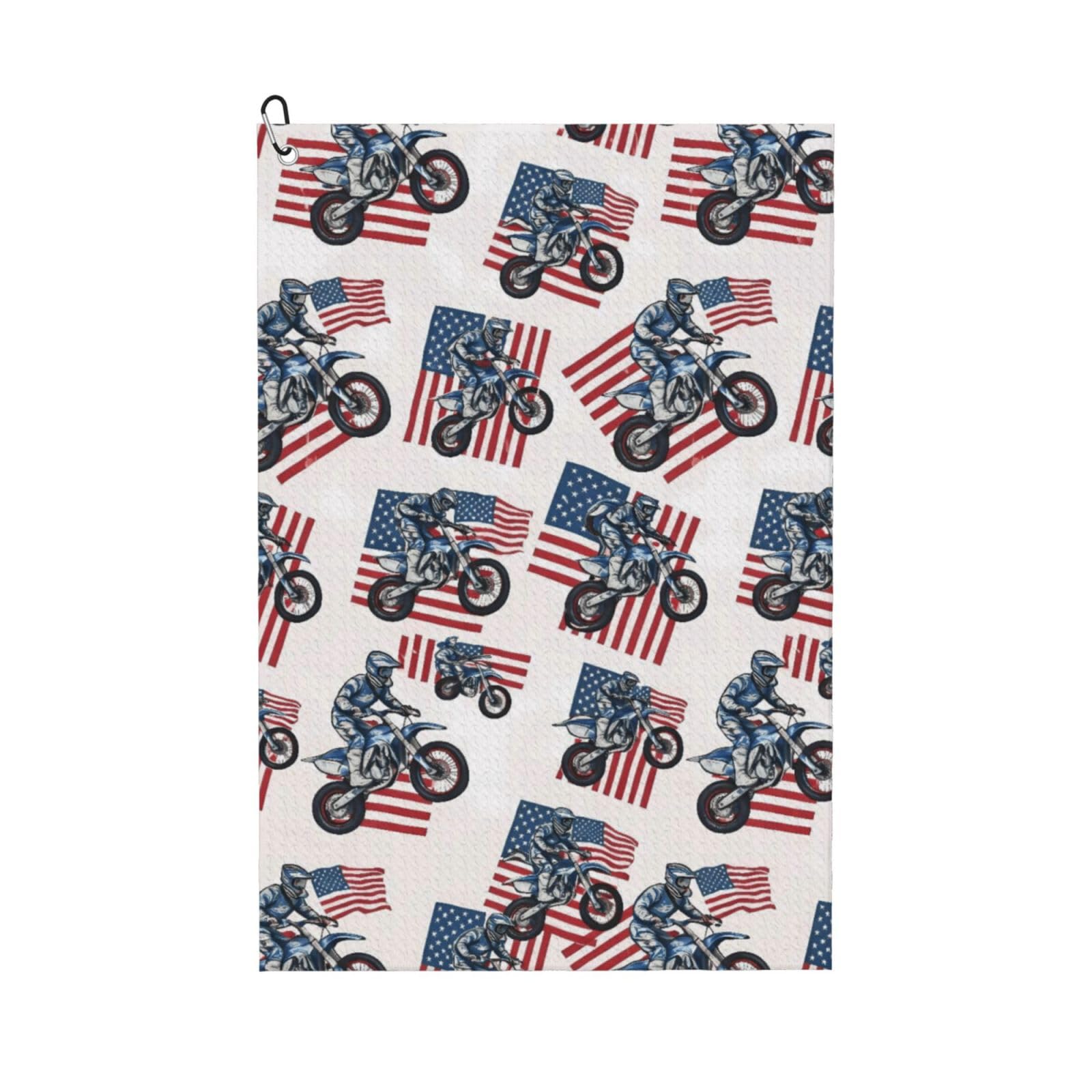 BSDFGSDD Dirt Bike Motocross American Flag Golf Towel 24 x 16 inches