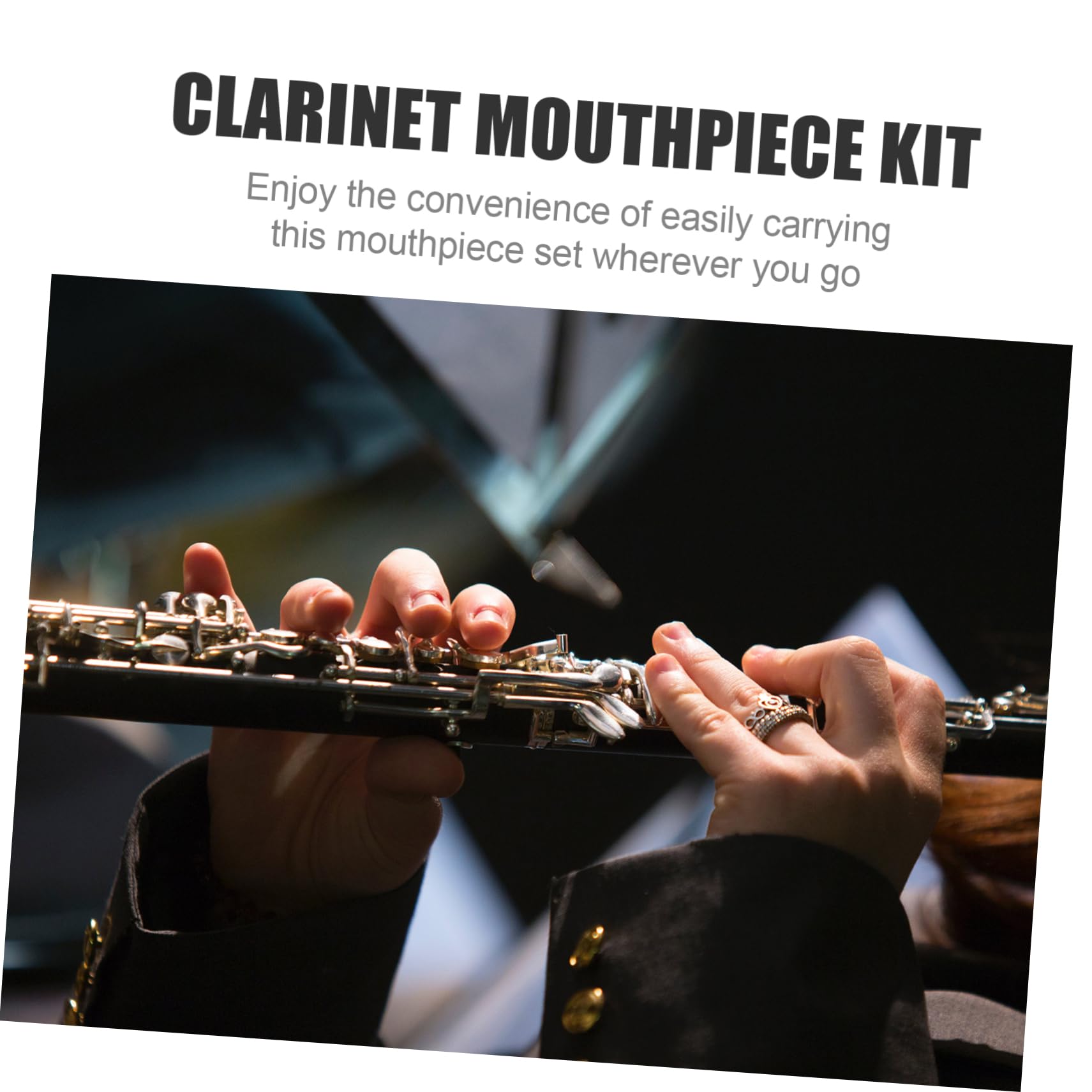 ibasenice 3sätze Clarinet Kit Professionelles Zubehör Für Klarinetten Mit Mundstück Rohrblatt Und Schutzkappe Geeignet Für Anfänger Und Fortgeschrittene Langlebig Und Präzise Im