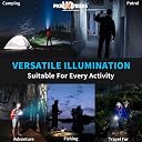 Pick Ur Needs Rechargeable High Power Flashlight Zoomable Head Adjustable Focus Torch Light Super Bright LED Long Range Torch gallery image