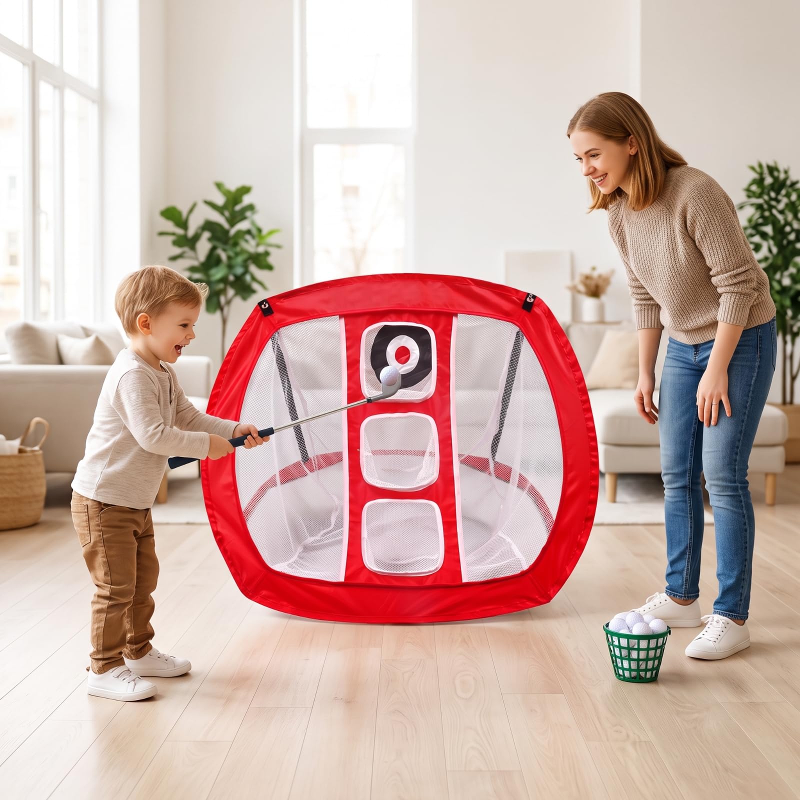 Amagogo Red Práctica Golf Autoportan Red Chipping Golf Instantánea para Golfistas, Principians