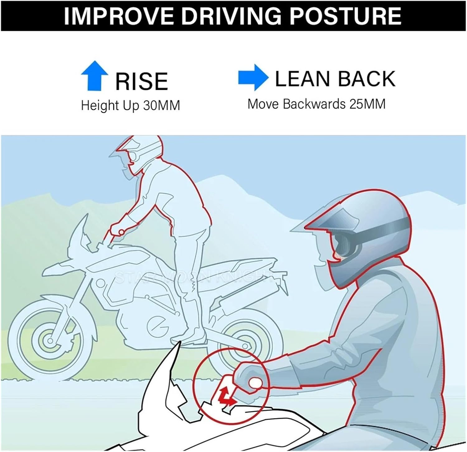 オートバイハンドルバーライザー BMWW F850GS 2018+ F850 F 850 GS ADV