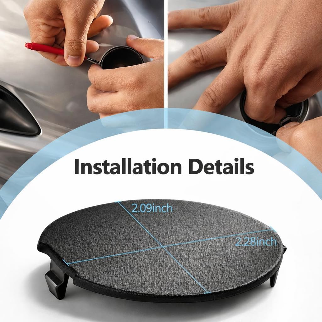 Rear Left Bumper Tow Hook Eye Cap Cover Compatible for Mazda CX-30 2020-2023,Replacement# DGH9-50-EL1 DHB450EK1